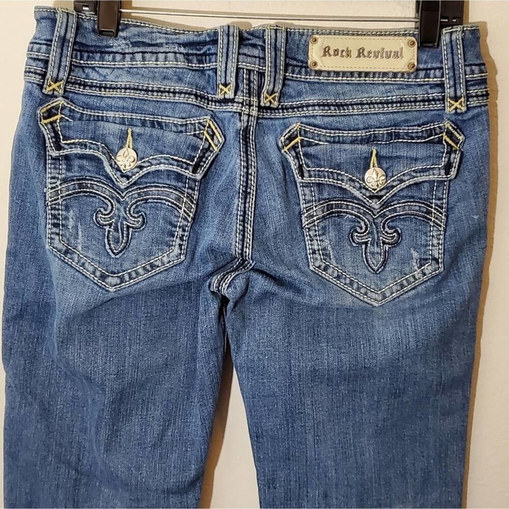 Rock Revival Debbie‎ distressed bootcut jeans size 31